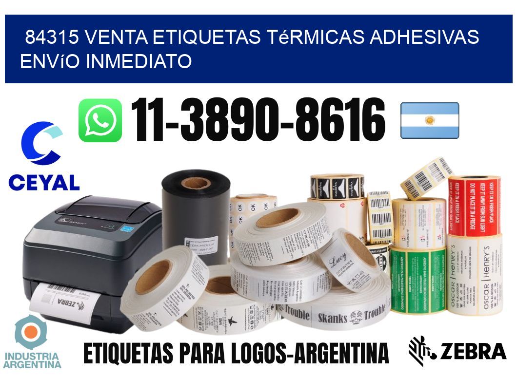 84315 venta etiquetas térmicas adhesivas envío inmediato