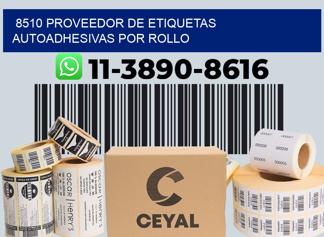 8510 proveedor de etiquetas autoadhesivas por rollo