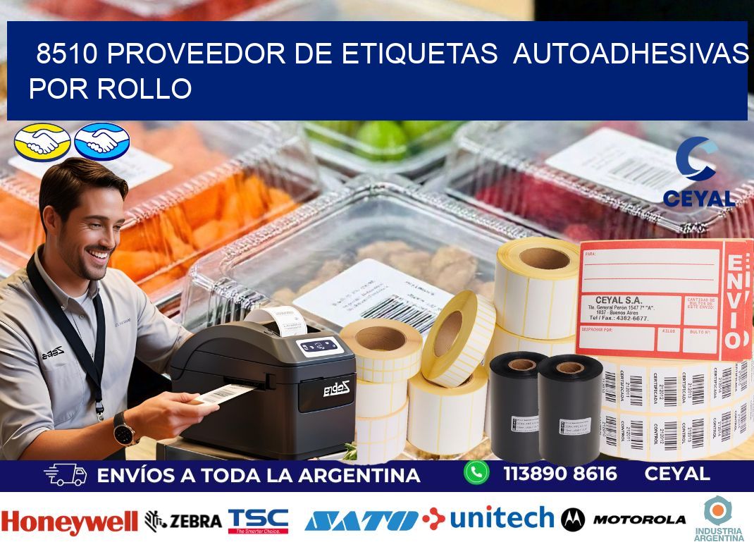 8510 proveedor de etiquetas autoadhesivas por rollo