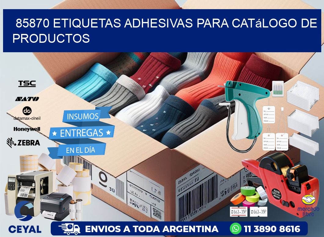 85870 etiquetas adhesivas para catálogo de productos
