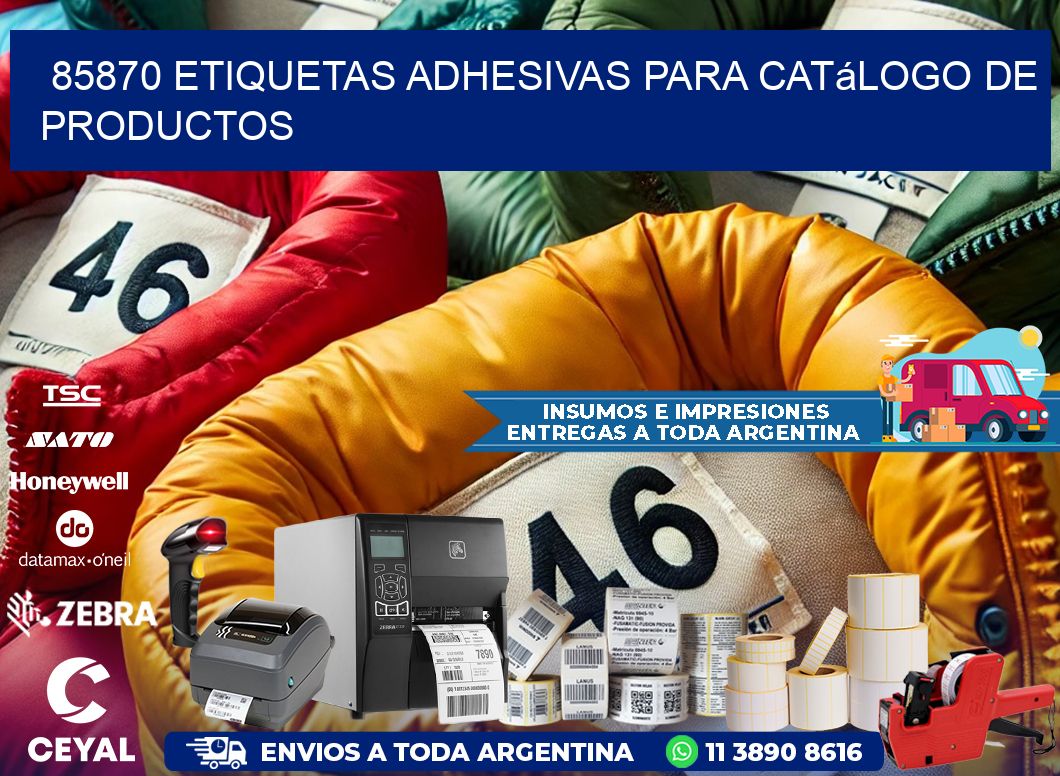 85870 etiquetas adhesivas para catálogo de productos