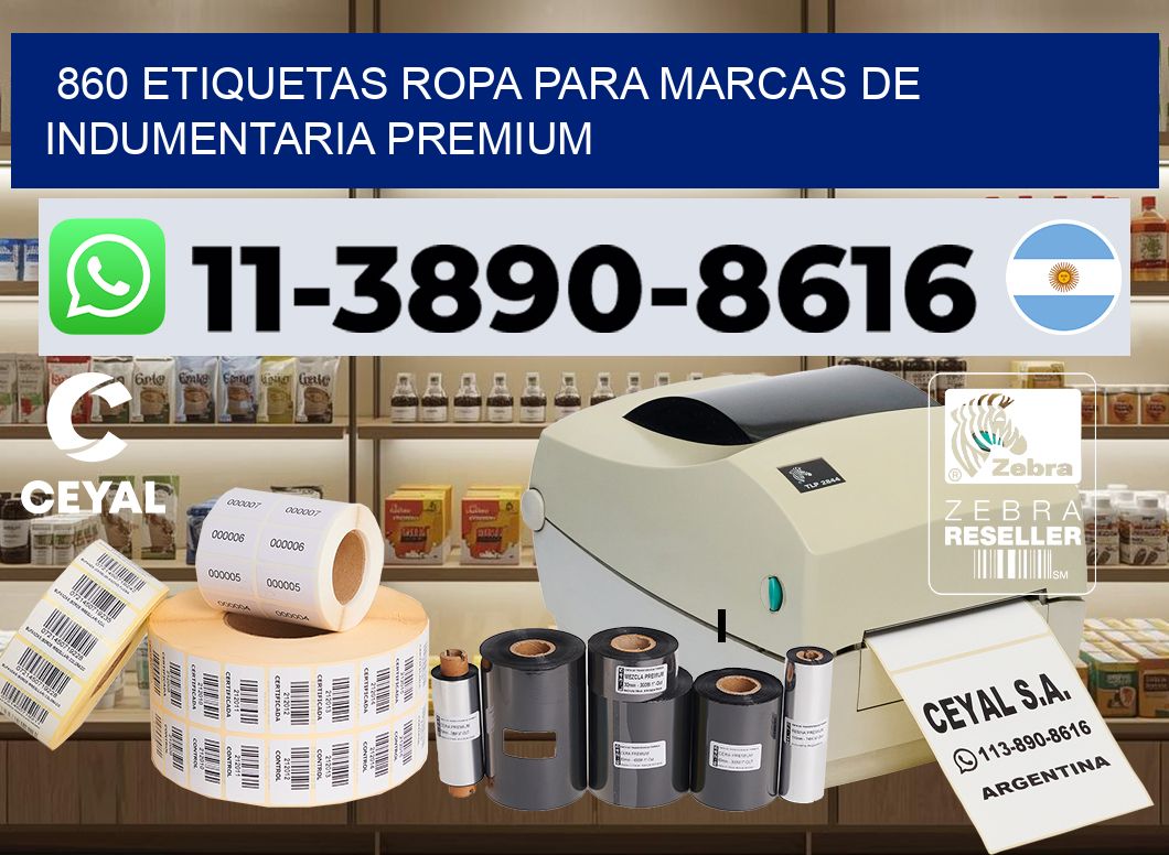 860 Etiquetas ropa para marcas de indumentaria premium