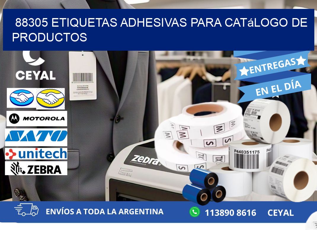 88305 etiquetas adhesivas para catálogo de productos