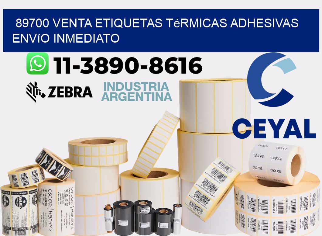 89700 venta etiquetas térmicas adhesivas envío inmediato