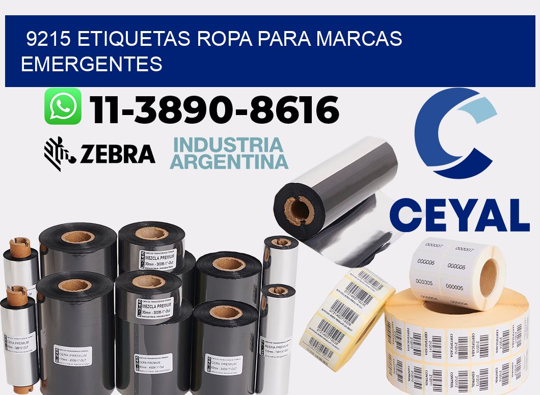 9215 Etiquetas ropa para marcas emergentes