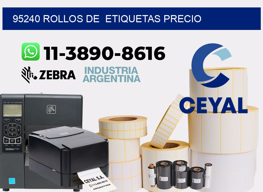 95240 rollos de  etiquetas precio