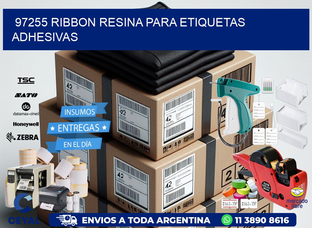 97255 ribbon resina para etiquetas adhesivas