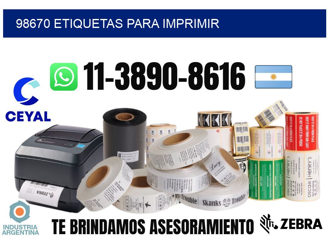 98670 etiquetas para imprimir