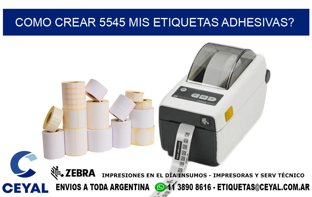 como crear 5545 mis etiquetas adhesivas?