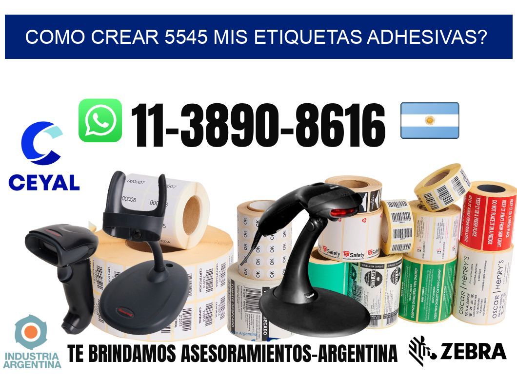 como crear 5545 mis etiquetas adhesivas?