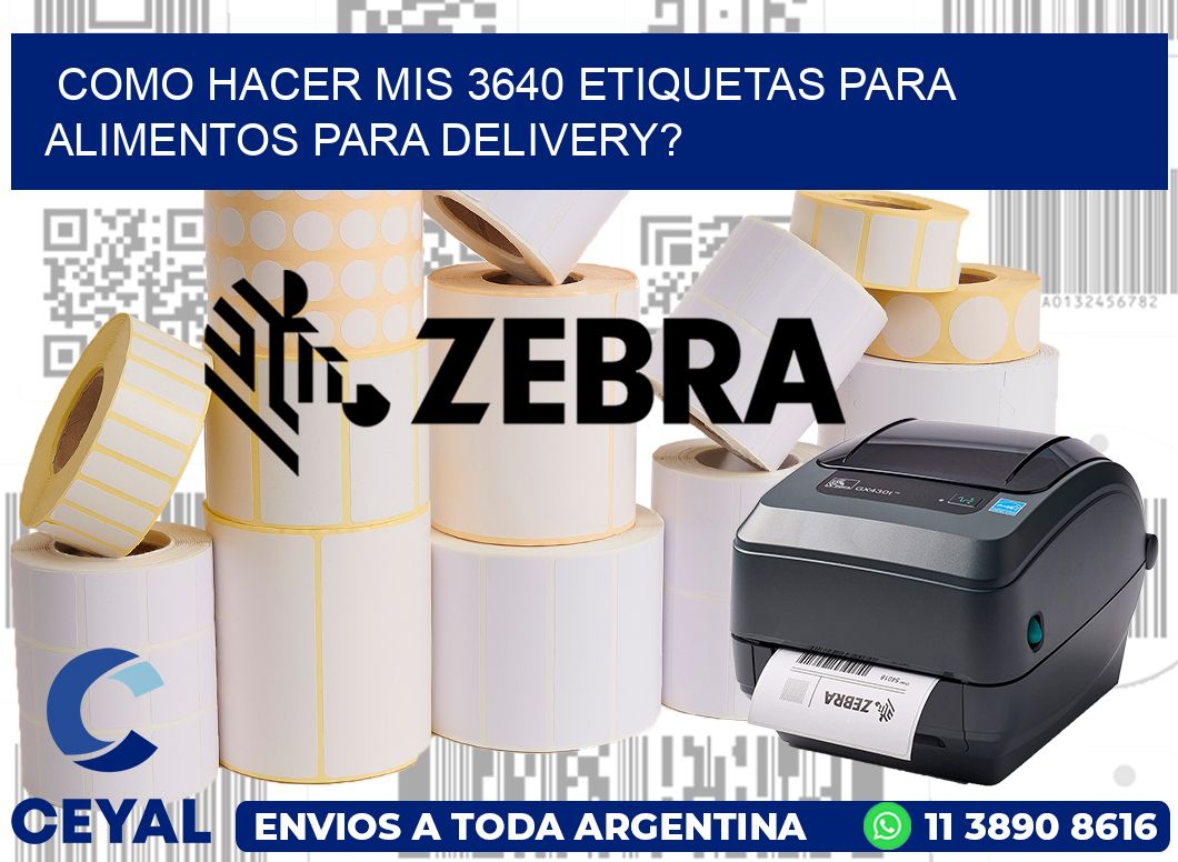 como hacer mis 3640 etiquetas para alimentos para delivery?
