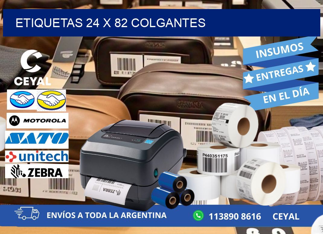 etiquetas 24 x 82 colgantes