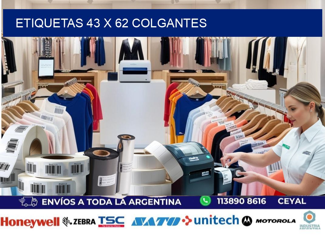 etiquetas 43 x 62 colgantes
