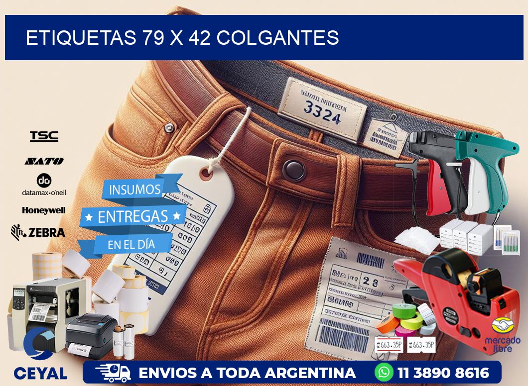 etiquetas 79 x 42 colgantes