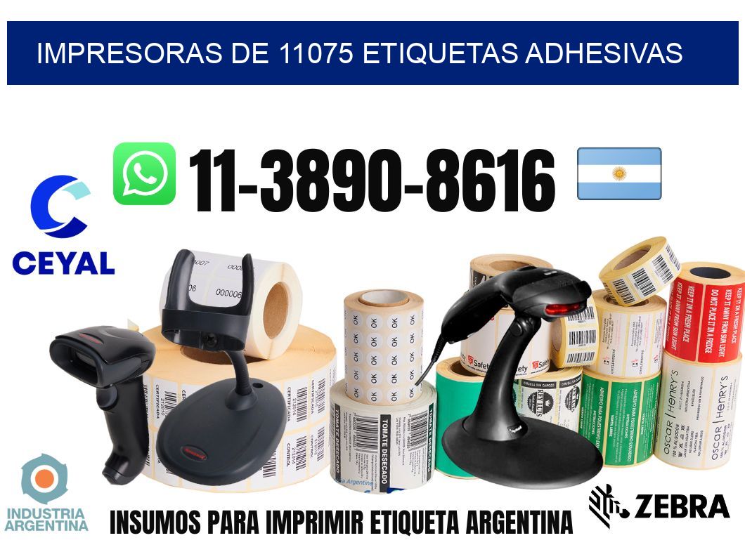 impresoras de 11075 etiquetas adhesivas