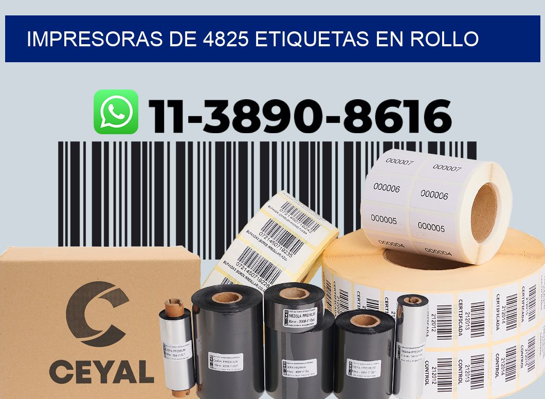 impresoras de 4825 etiquetas en rollo