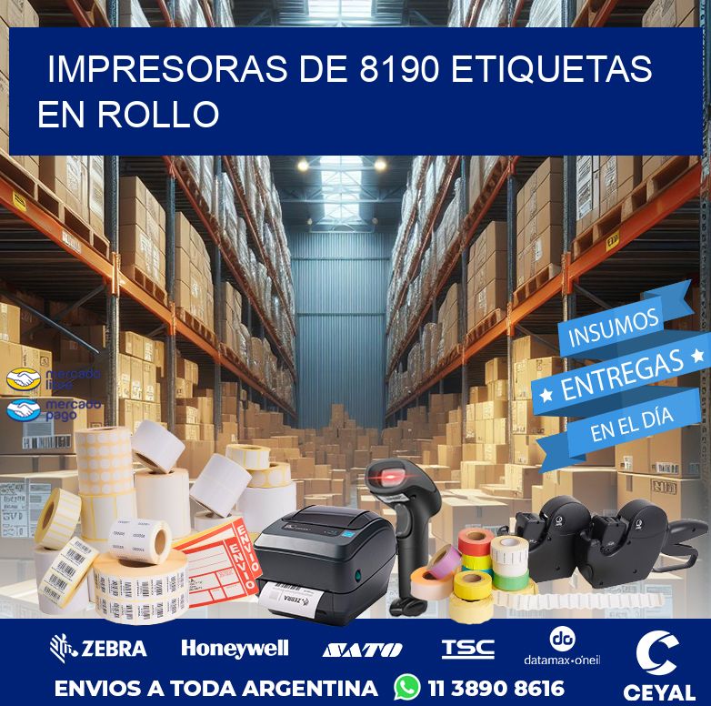 impresoras de 8190 etiquetas en rollo