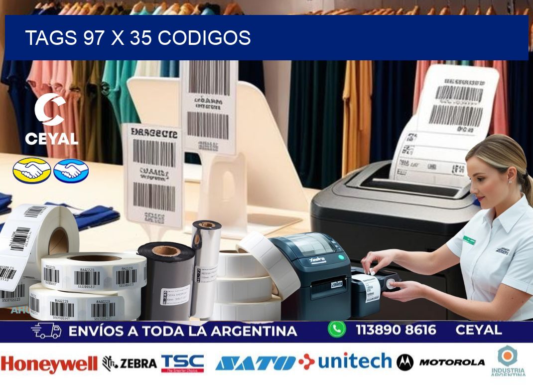 tags 97 x 35 codigos