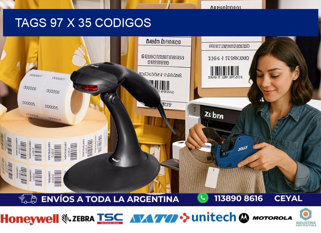 tags 97 x 35 codigos