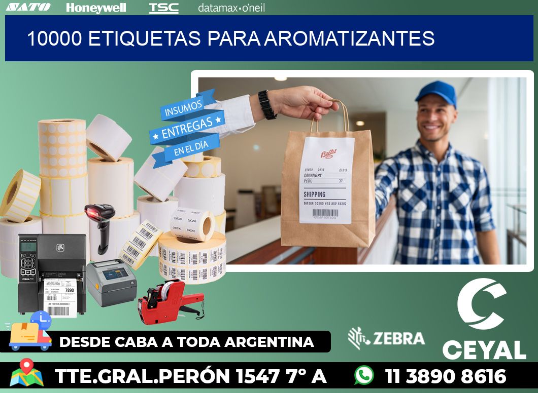 10000 Etiquetas para aromatizantes