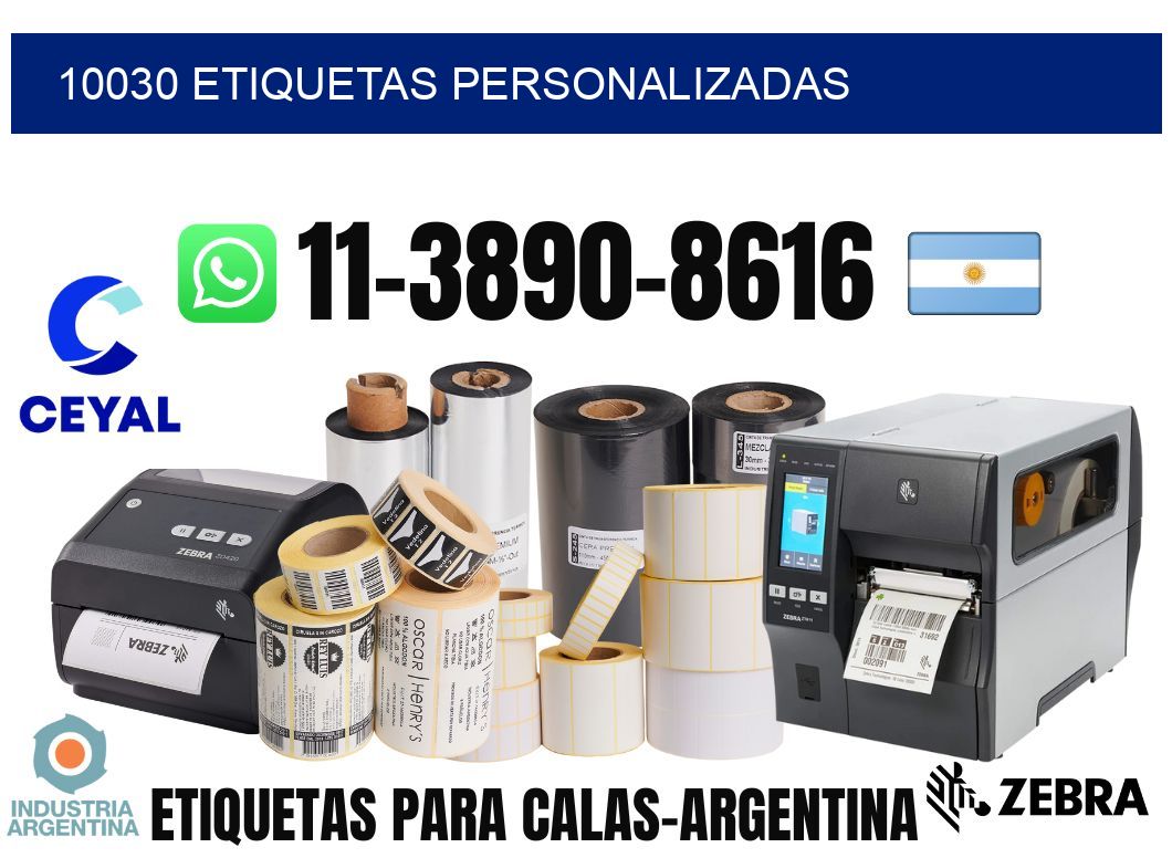 10030 etiquetas personalizadas