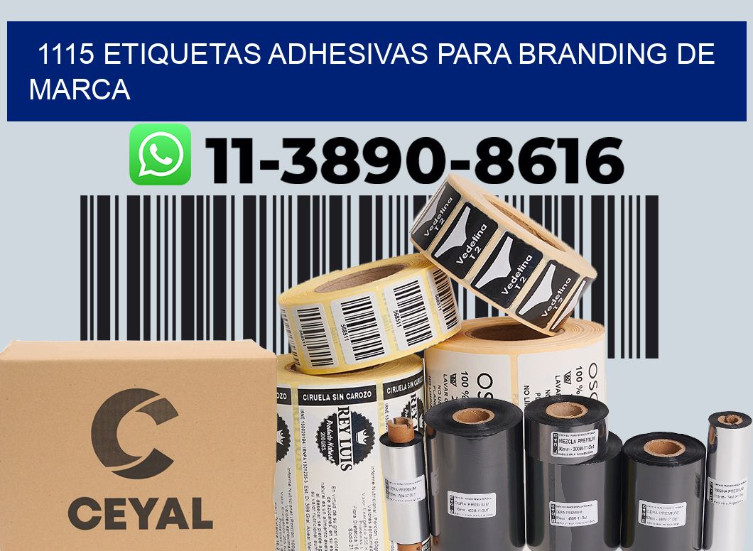 1115 Etiquetas adhesivas para branding de marca