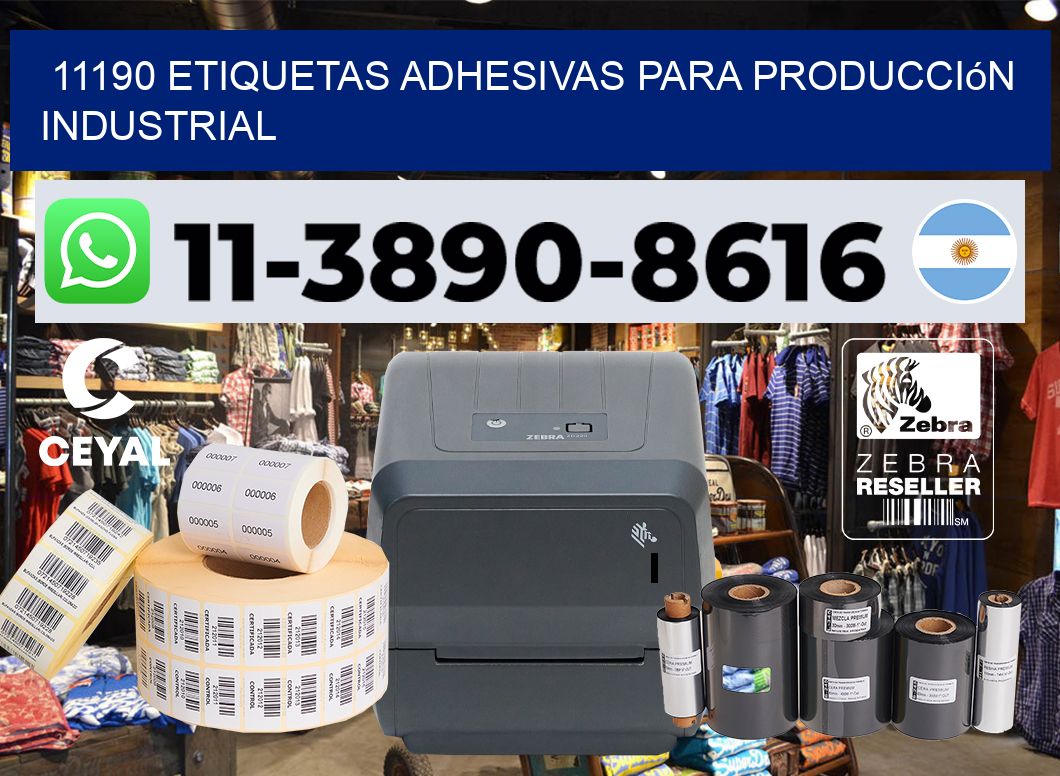 11190 Etiquetas adhesivas para producción industrial
