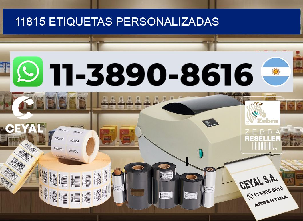 11815 etiquetas personalizadas