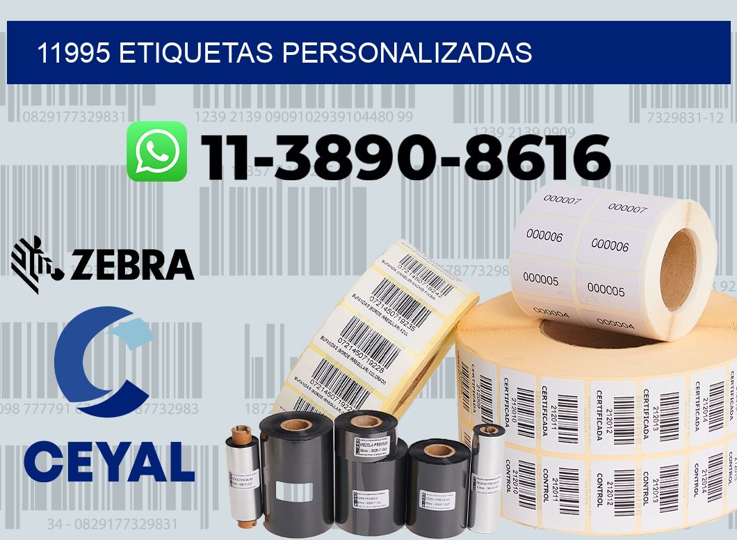 11995 etiquetas personalizadas