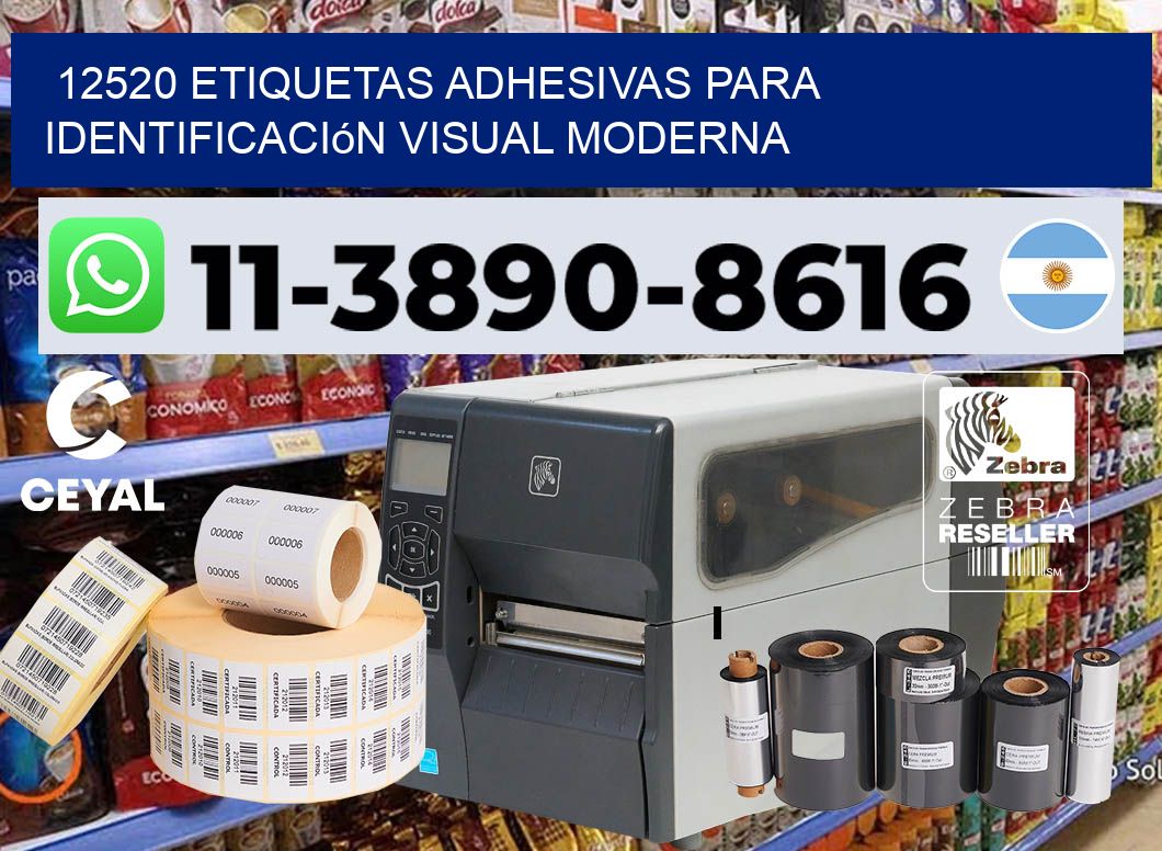 12520 Etiquetas adhesivas para identificación visual moderna