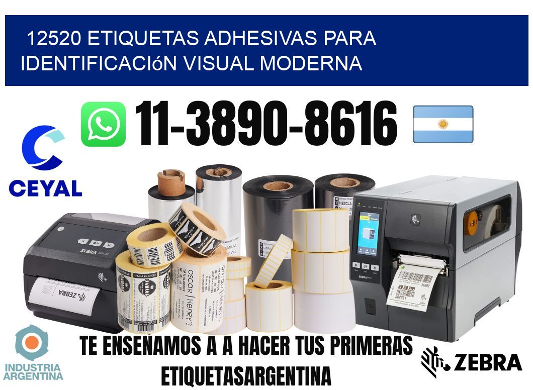 12520 Etiquetas adhesivas para identificación visual moderna