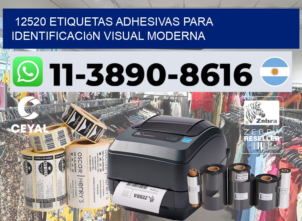 12520 Etiquetas adhesivas para identificación visual moderna