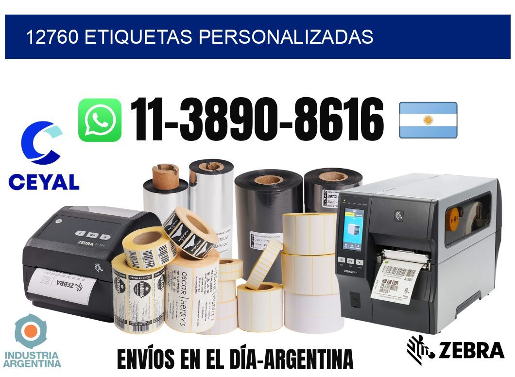 12760 etiquetas personalizadas
