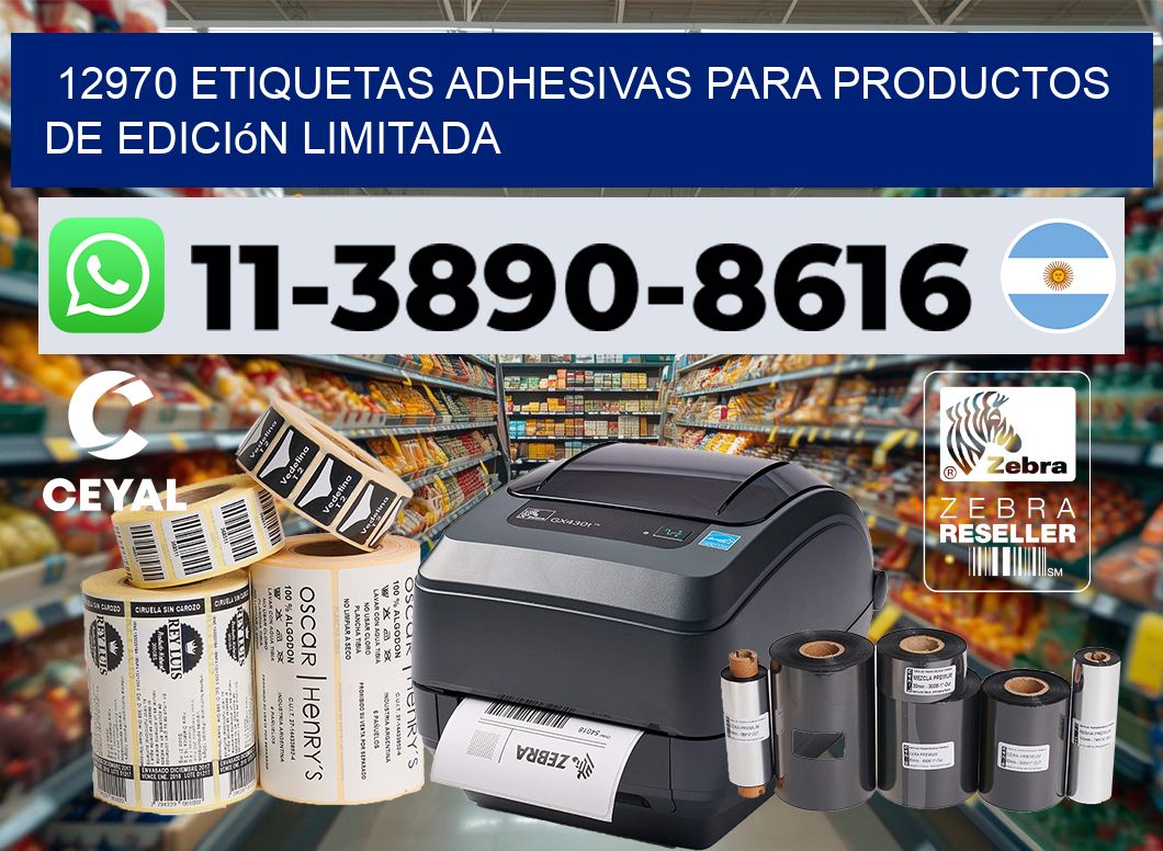 12970 Etiquetas adhesivas para productos de edición limitada