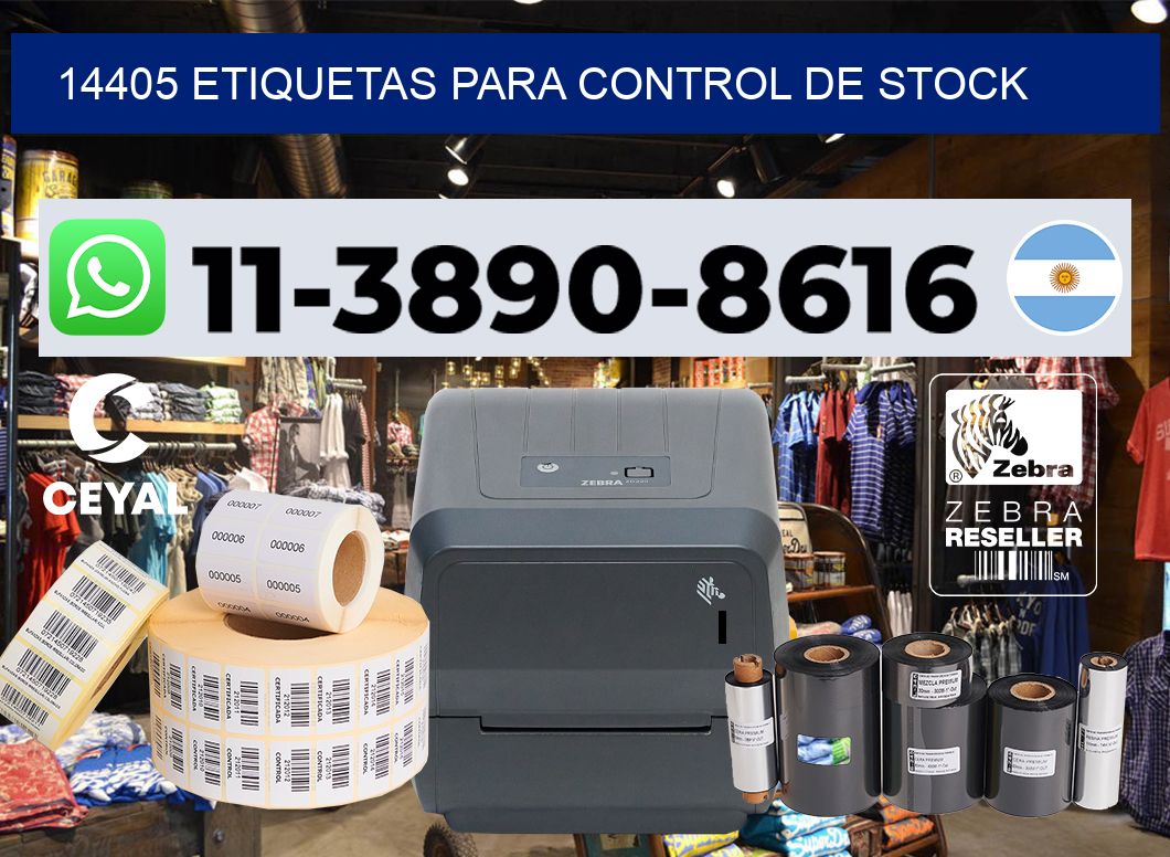 14405 Etiquetas para control de stock