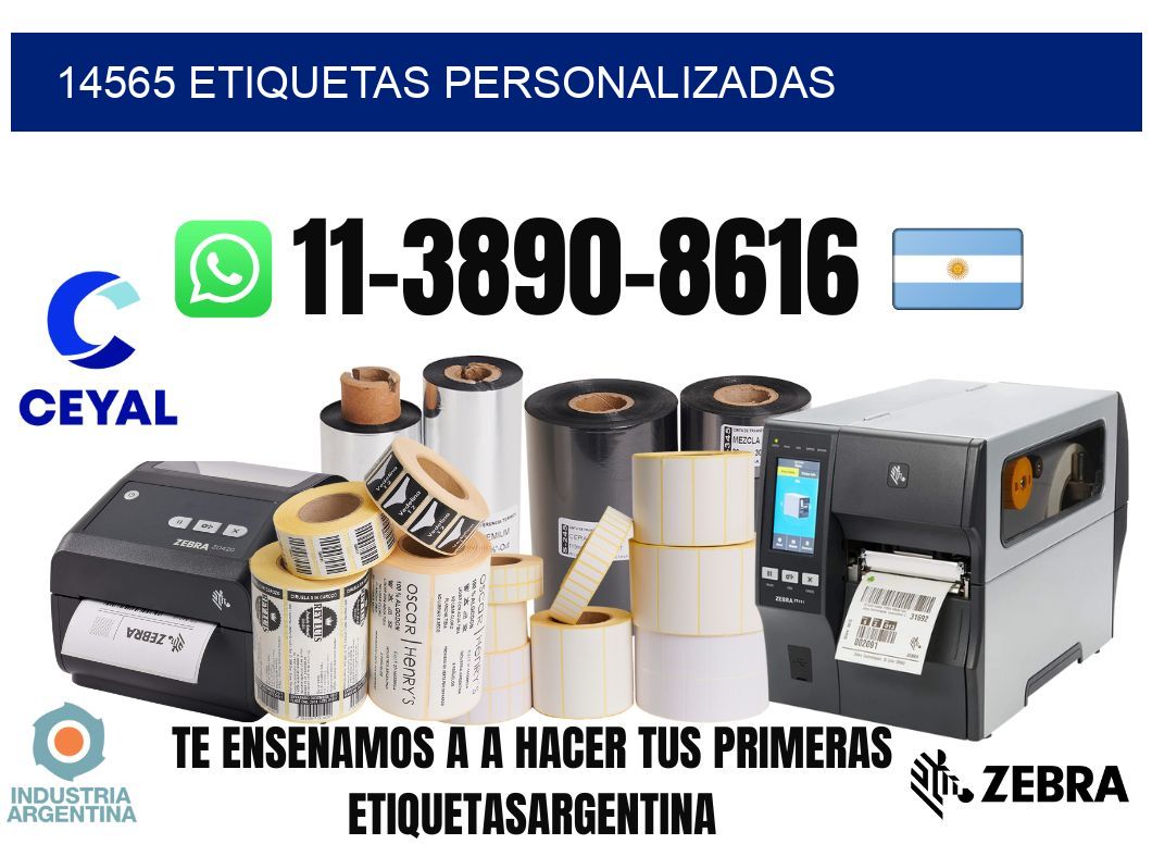 14565 etiquetas personalizadas