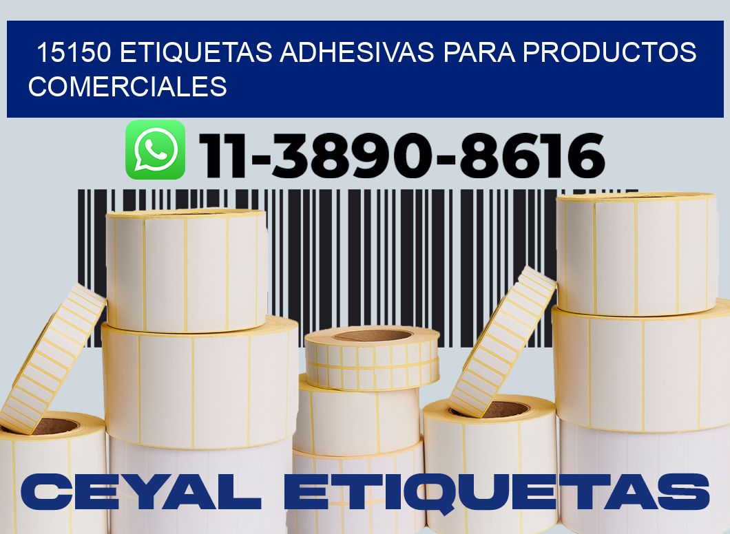 15150 Etiquetas adhesivas para productos comerciales