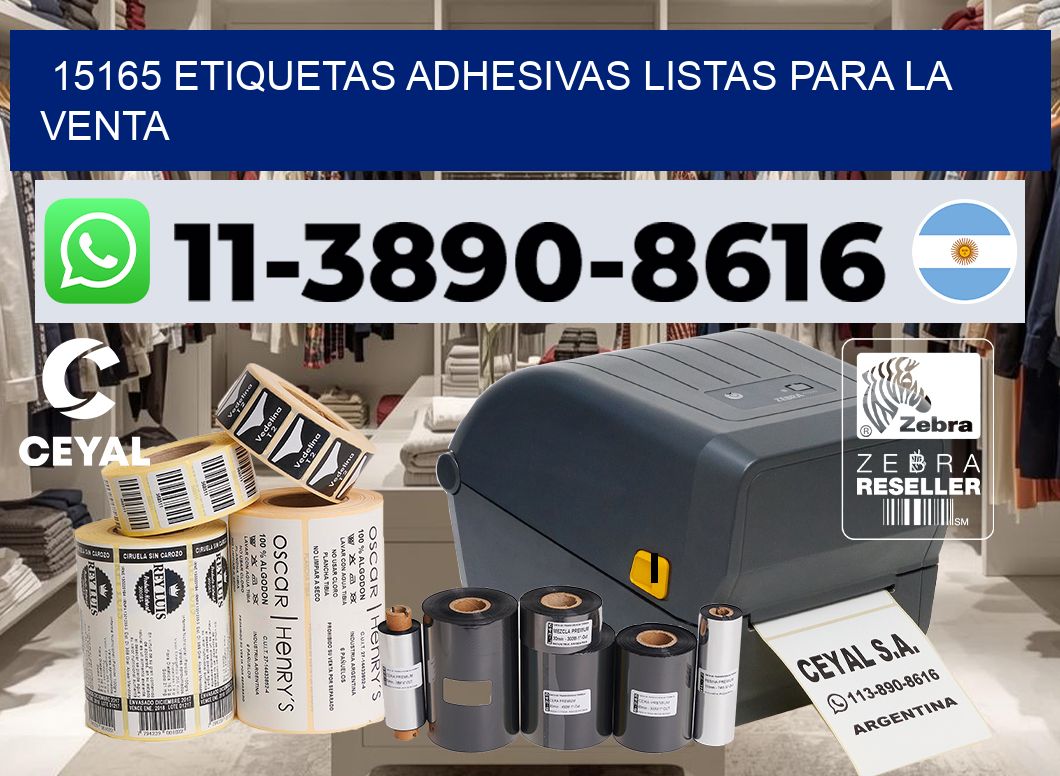 15165 Etiquetas adhesivas listas para la venta