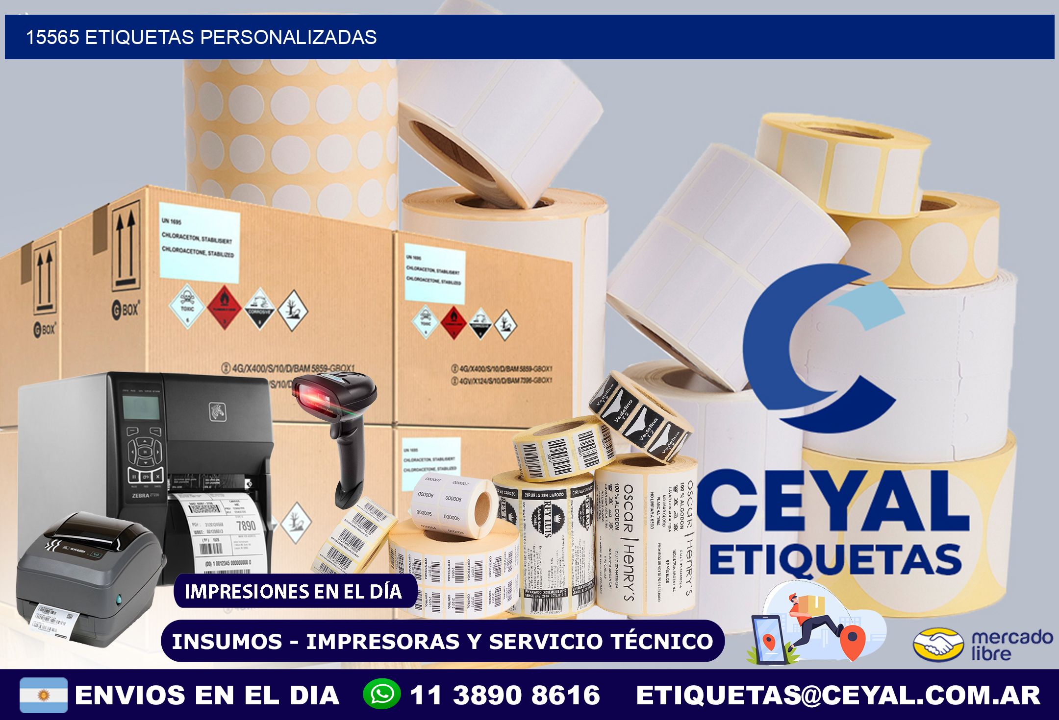 15565 etiquetas personalizadas