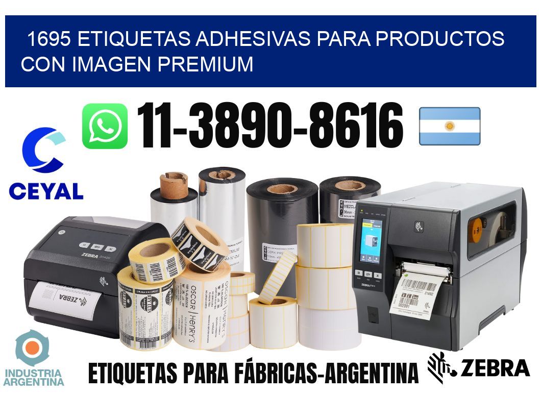 1695 Etiquetas adhesivas para productos con imagen premium