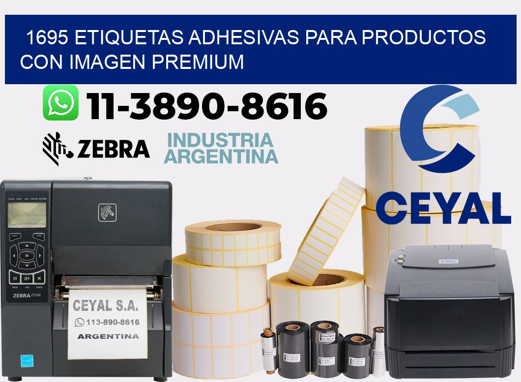 1695 Etiquetas adhesivas para productos con imagen premium