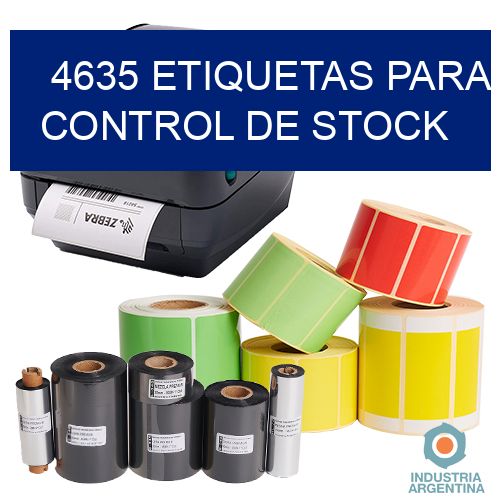 4635 Etiquetas para control de stock
