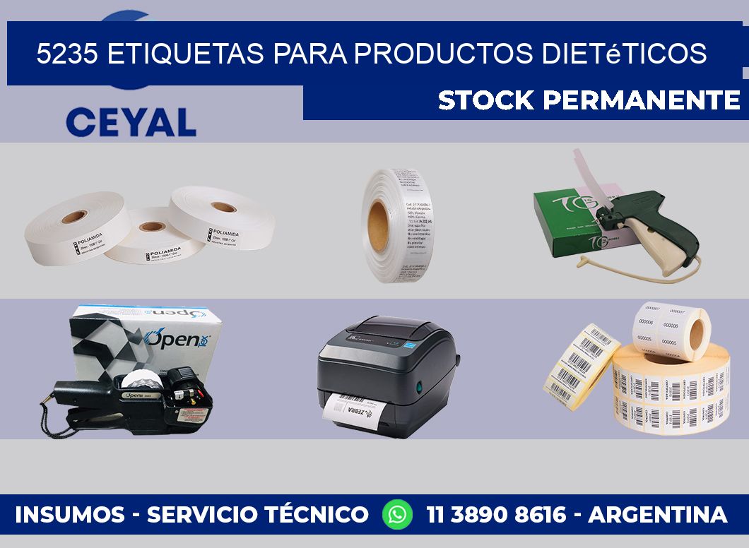 5235 Etiquetas para productos dietéticos