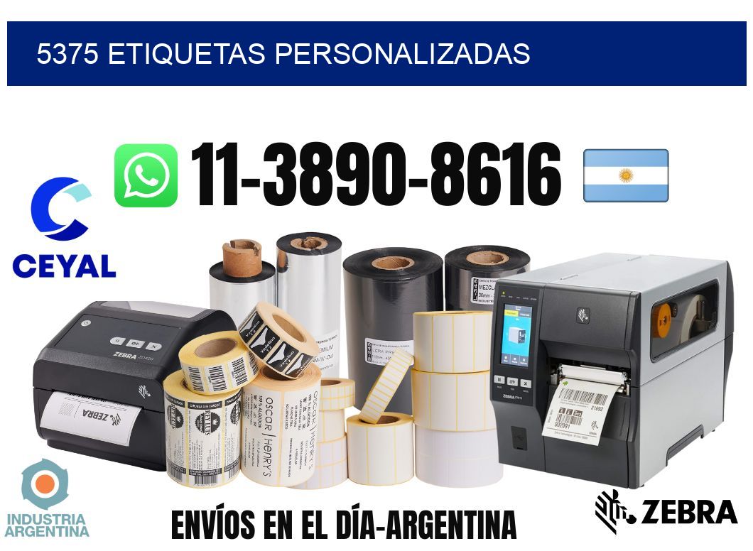 5375 etiquetas personalizadas