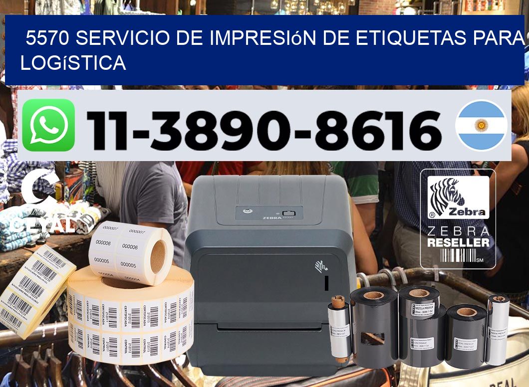 5570 Servicio de impresión de etiquetas para logística