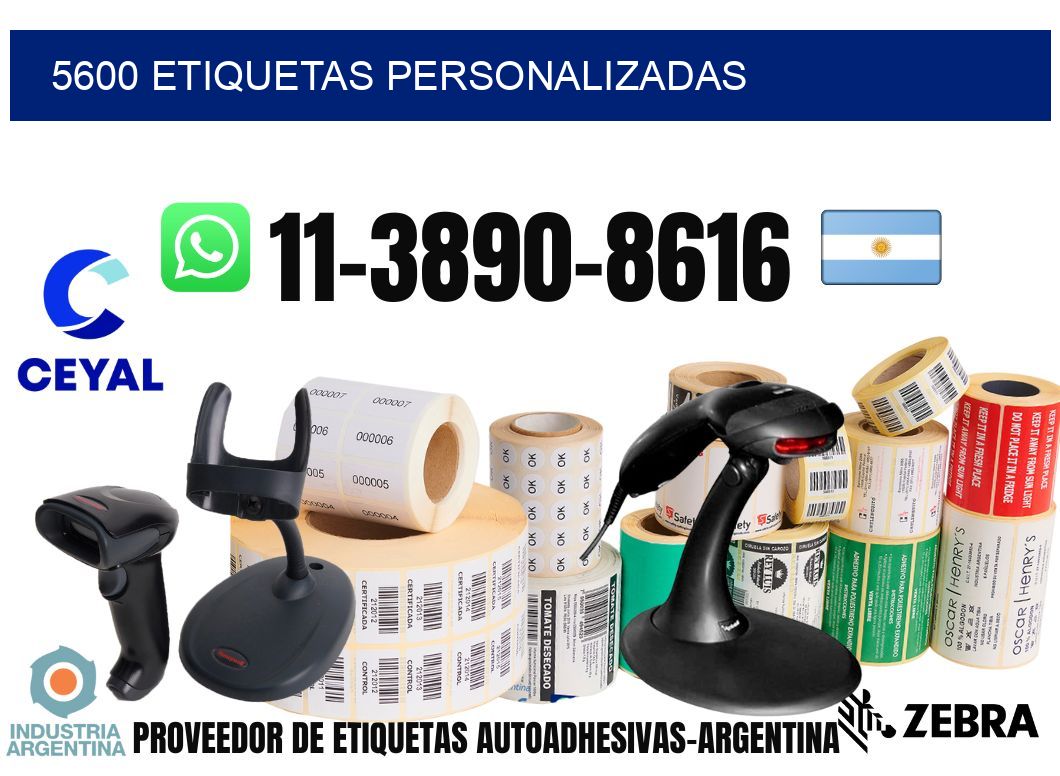 5600 etiquetas personalizadas