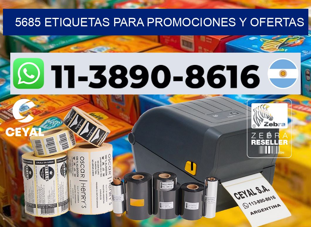 5685 Etiquetas para promociones y ofertas