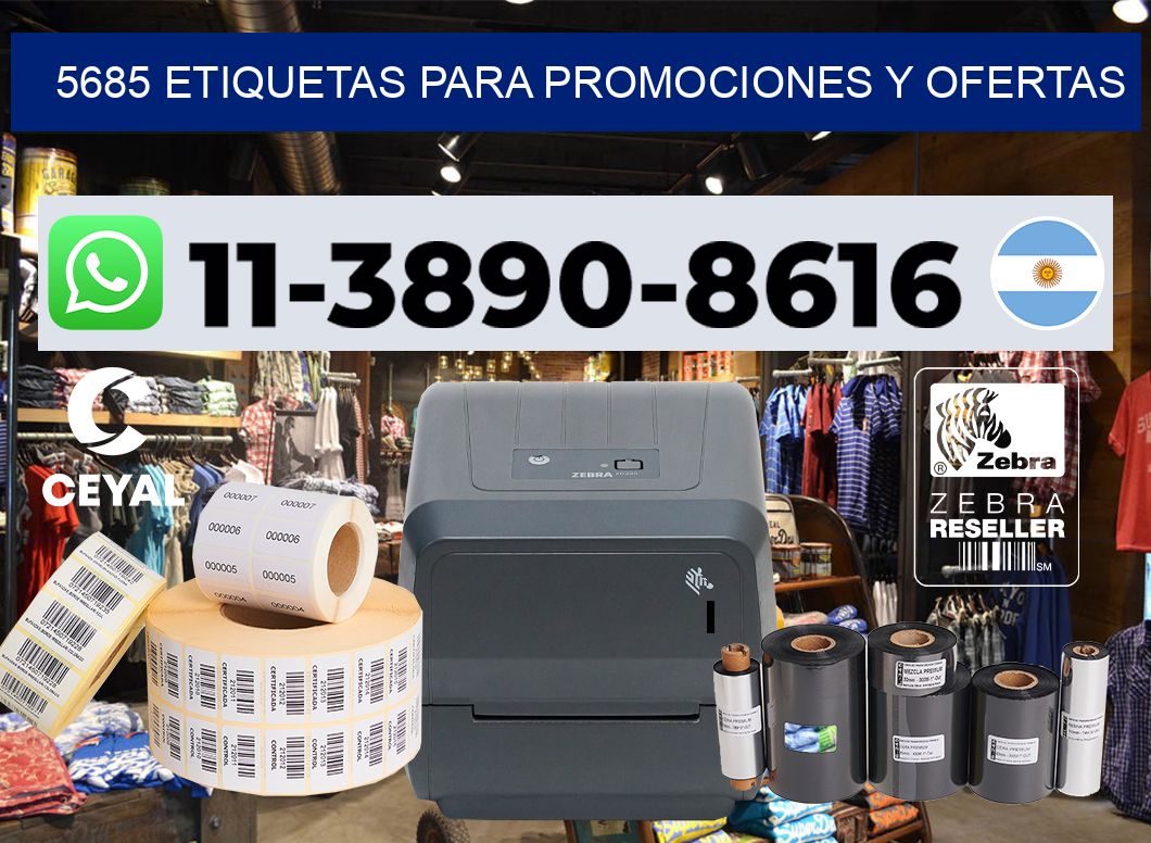 5685 Etiquetas para promociones y ofertas