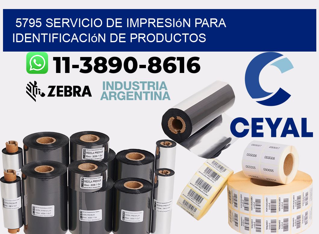 5795 Servicio de impresión para identificación de productos