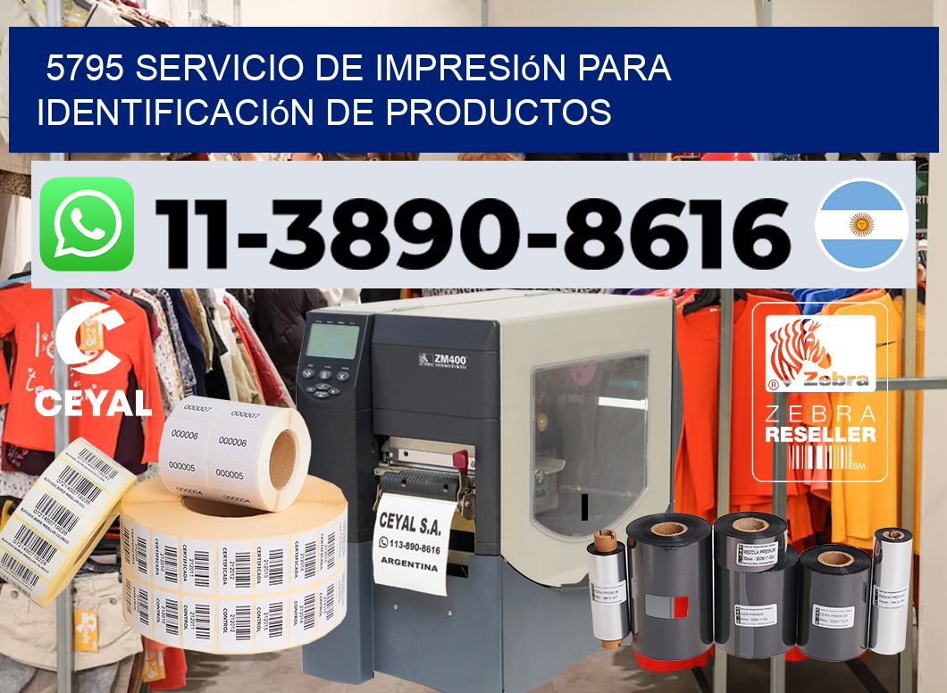5795 Servicio de impresión para identificación de productos